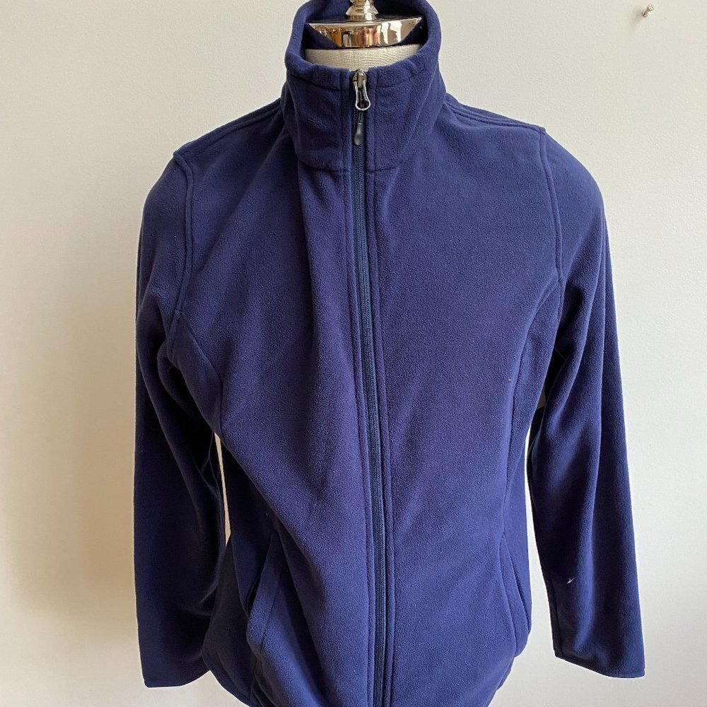 𝅺AMAZON Essentials Men Blue Fleece Full Zip XL New